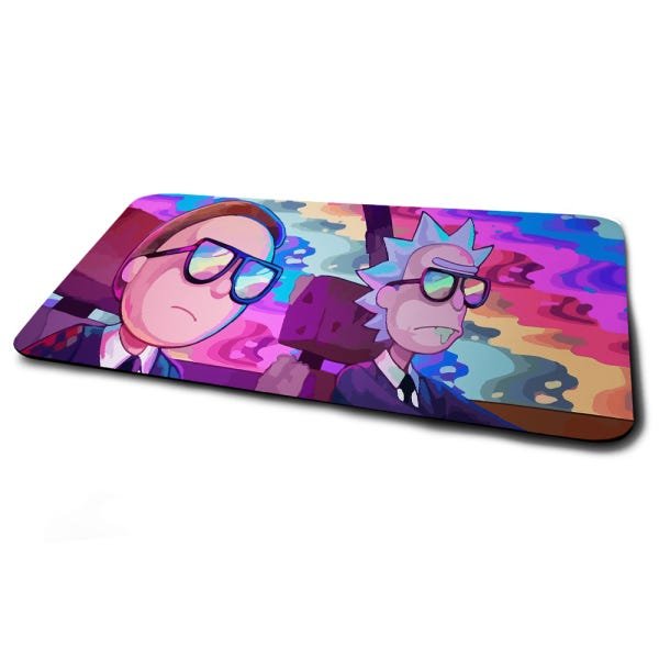 Mouse Pad Gamer Rick and Morty MIB - 70cm x 35cm - 2