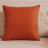 Capa de Almofada Linho Lisa 44x44cm Cores - Terracota - 1