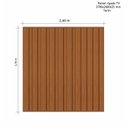 Ver imagem 3 de Painel Ripado para TV - 2700x2600x25 mm - Turim