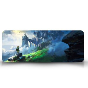 Mouse Pad Gamer Zelda Breath of The Wild Paisagem - 70cm x 35cm