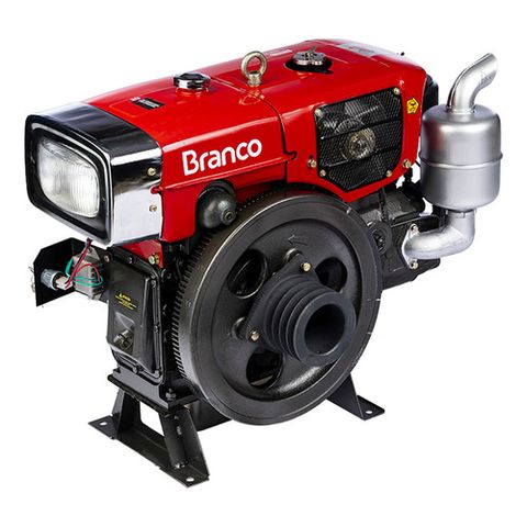 Motor Estacionário 17,4cv Diesel Partida Elétrica Branco