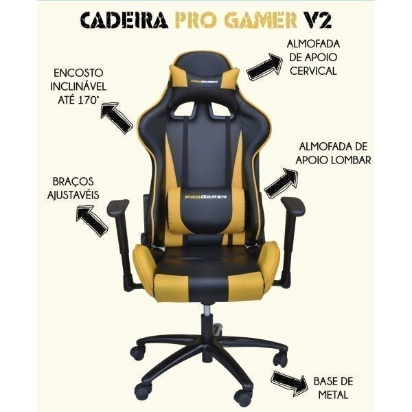 Cadeira Pro Gamer V2 Office Rivatti - 3