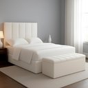 Ver mais imagens de Recamier Calcadeira Bau 90 Cm Dalia Linho Cru Artte