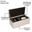Ver imagem 4 de Recamier Calcadeira Bau 90 Cm Dalia Linho Cru Artte