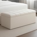 Ver imagem 2 de Recamier Calcadeira Bau 90 Cm Dalia Linho Cru Artte