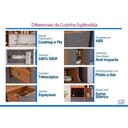 Ver imagem 4 de Cristaleira Esplêndida LED Reflecta 6 Portas MDF com Iluminação Cinza MGM