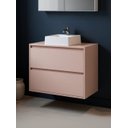 Ver imagem 5 de Gabinete para Banheiro com Cuba e Espelho 80cm MDF Rosa Dubai - On Móveis