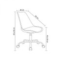 Ver imagem 4 de Cadeira de Escritório Eames Luísa Cinza