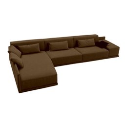 Sofá de Canto 336cm x 196cm com 5 Lugares e Revestimento em Sarja NOV006 - 1