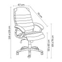 Ver imagem 7 de Cadeira de Escritório Presidente Giratória Office Andaluzia