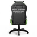 Ver imagem 6 de Cadeira Gamer Speed Ergonômica Reclinável Giratória Escritório Home Office Preto e Verde
