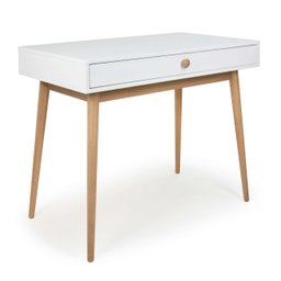 Penteadeira de Madeira Liva 1 Gaveta Branca - 3