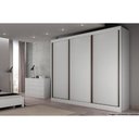 Ver imagem 3 de Guarda Roupa 3 Portas de Correr e 6 Gavetas Diamond/londres Cumaru - Novo Horizonte