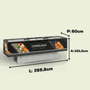 Ver imagem 3 de Ilha Expositor Premium P/ Congelados e Resfriados GESV-290 R PR  Vidro Reto Deslizante Gelopar Preta 220v