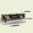 Ver imagem 3 de Ilha Expositor Premium P/ Congelados e Resfriados GESV-290 R PR Vidro Reto Deslizante Gelopar Preta 220v