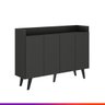 Aparador Buffet Balcão Para Sala Pé Palito 120 Cm Cinza Vulcano MDP - PRIME - 2