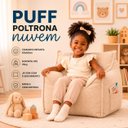 Ver imagem 4 de Poltrona Puff Nuvem Infantil Criança Nuvem com Enchimento de Espuma - Tecido Bouclé Areia