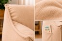 Ver imagem 5 de Puff Poltrona Nuvem Infantil Criança Nuvem com Enchimento de Espuma - Tecido Bouclé Areia