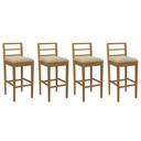 Ver imagem 1 de Kit 4 Banquetas Sala Jantar Sofia 1bmm006ca Premium Madeira Maciça 4 Un Carvalho/boucle Bege -
