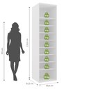 Ver imagem 3 de Armário Modulado Evolution 2 Portas com Prateleiras 61cm Multiuso Robel Móveis - Branco