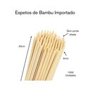 Ver imagem 2 de Espetos de Bambu 1/2 Ponta: 22cm por 4mm C/1000un Nc Caieiras Importado