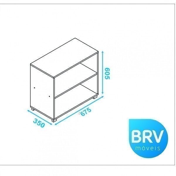 Livreiro 1 Prateleira Moderno BRV Móveis - 3