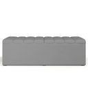Ver imagem 3 de Calçadeira Recamier Baú para Cama de Casal Dália 140x50 Cm W01 Facto Cinza - Lyam Decor