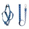 Coleira Peitoral E Guia Com Trava - Navy - Tam G - 1