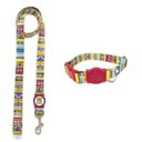 Ver imagem 1 de Coleira e Guia para Cachorros-tamanho Médio - Modelo Afrika