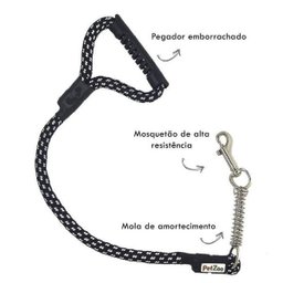 Peitoral E Guia Para Cachorros - Tamanho Grande - Cor Preto - 3