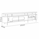 Ver imagem 4 de Rack para Sala de Estar Tv 85 Pol Orgânico Sâmia B01 Off White Castanho - Lyam Decor