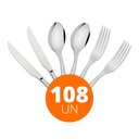 Ver imagem 1 de KIT - Jogo de Facas, Garfos e Colheres Luxo Laguna 108 Peças em Aço Inox ITOP - Tramontina