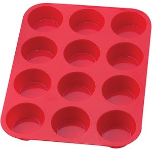 Forma Cupcake em Silicone 12 Cavidades Petit Gateau Empada