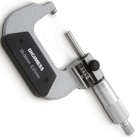 Micrômetro Externo (contador Mecânico) - Cap. 75-100mm - Graduação de 0,01mm - Ref. 110.403 - Digime