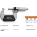 Ver imagem 3 de Micrômetro Externo (contador Mecânico) - Cap. 75-100mm - Graduação de 0,01mm - Ref. 110.403 - Digime