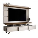 Ver imagem 4 de Rack com Painel para Tv até 72 Polegadas Armênia 3 Gavetas Off White/freijó - Panorama Móveis