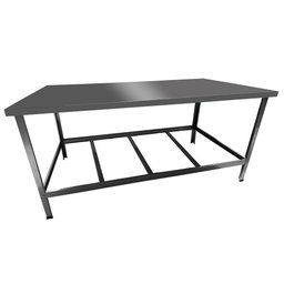 Mesa de Manipulação Inox Slim Cefaz 120x55CM MSIS-18 - 1