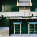 Ver imagem 1 de Adesivo para Envelopamento Armário de Cozinha 50cm X 1m:verde Escuro