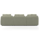 Ver mais imagens de Sofá 3 Lugares com Chaise Direito Sala Living 248cm Arlo F04 Bouclê Oliva Tc-10052 - Lyam Decor