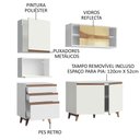 Ver imagem 4 de Cozinha Reims 180002 com Armário e Balcão Branco