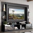 Ver imagem 2 de Estante com Suporte TV 65" Portas c/ Espelho Oslo Multimóveis V3382
