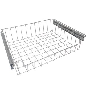 Gaveta Fruteira Deslizante Baixa Slim de Aramado Cromado 47x38cm Schmitt