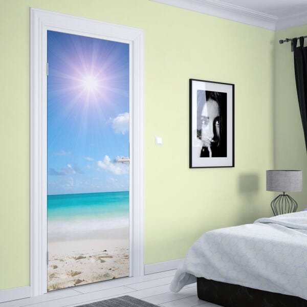 Adesivo de Porta Praia 05 - G - 90cm x 210cm