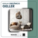 Ver imagem 6 de Espelho Orgânico Geller 70x50cm Decorativo Grande Barato - Fita Dupla Face