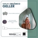 Ver imagem 5 de Espelho Orgânico Geller 70x50cm Decorativo Grande Barato - Fita Dupla Face