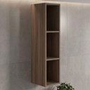 Ver imagem 2 de Armario Aereo 3 Nichos MDF 20x90 cm Kali 16675 Carvalho Toq Nicioli