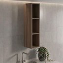 Ver imagem 5 de Armario Aereo 3 Nichos MDF 20x90 cm Kali 16675 Carvalho Toq Nicioli