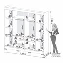 Ver imagem 3 de Guarda Roupa Casal Londres 6 Portas 4 Gavetas IMOP