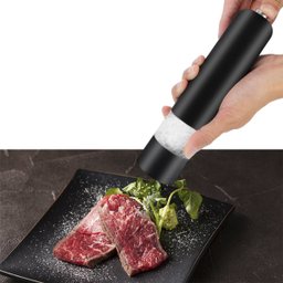 Moedor De Tempero Sal Pimenta Automático Elétrico:Preto - 5