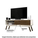 Ver imagem 2 de Rack Frizz com 2 Portas 182 Cm - Off White/imbuia